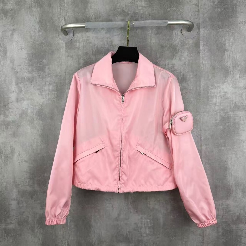 Authentic Prada Pink Bomber Jacket for Women